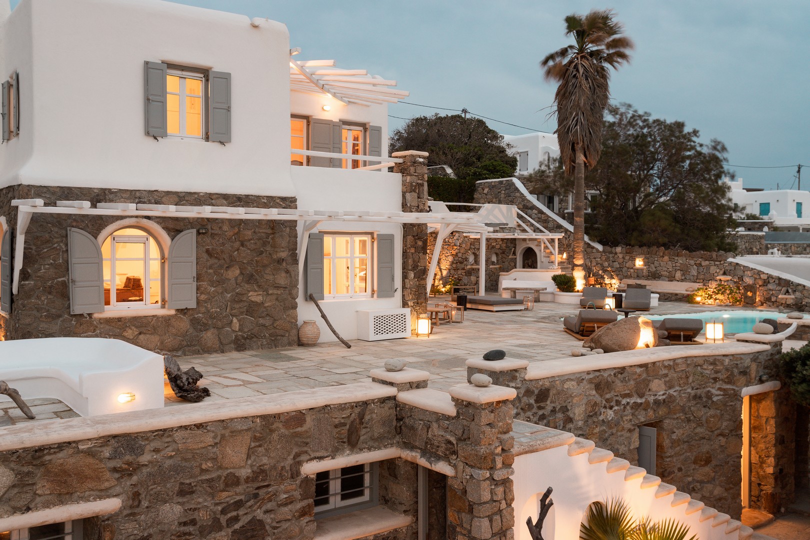 Villa Zephyros — Outdoor Areas — Aleomandra, Mykonos